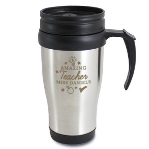 Personalised Amazing Teacher Travel Coffee Mug