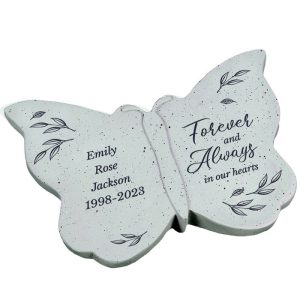 Personalised Forever and Always Memorial Butterfly Ornament