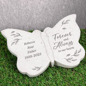 Personalised Forever and Always Memorial Butterfly Ornament