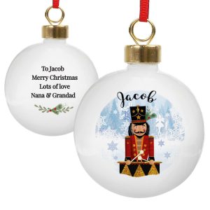 Personalised Nutcracker China Christmas Tree Bauble