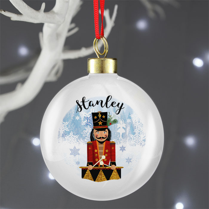 Personalised Nutcracker China Christmas Tree Bauble