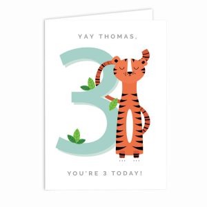 Personalised Animal Themed Children's Birthday Card
