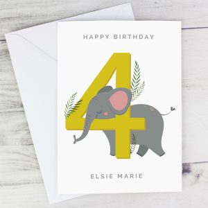 Personalised Animal Themed Children's Birthday Card