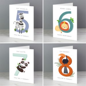 Personalised Animal Themed Children's Birthday Card