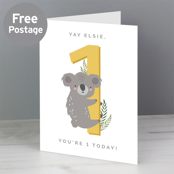 Personalised Animal Themed Children's Birthday Card
