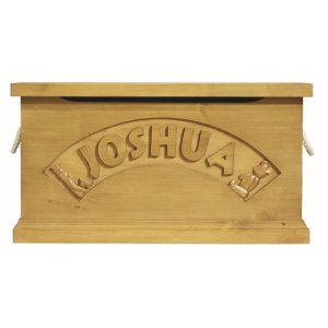 Traditional Solid Pine Luxury Personalised Toy Box Chest