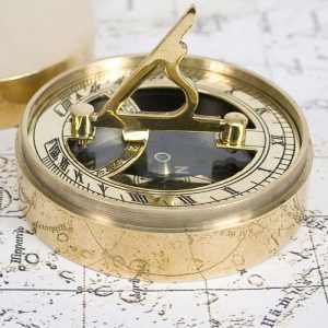 Personalised Eid Mubarak Gift Brass Sundial Compass