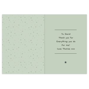 Personalised 'You're Like a Dad to Me Card' Stepdad, Sponsor