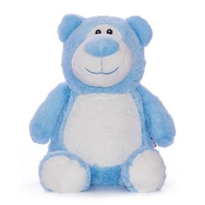 Boy's Personalised Blue Cubbies Welcome to the World Bear