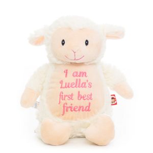 Boy's Personalised Cubbies Baptism or Christening Lamb Toy
