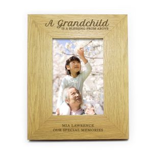 Personalised A Grandchild Is A Blessing 6x4 Inch Photo Frame