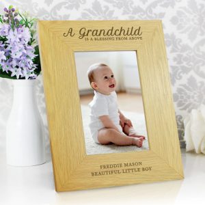 Personalised A Grandchild Is A Blessing 6x4 Inch Photo Frame