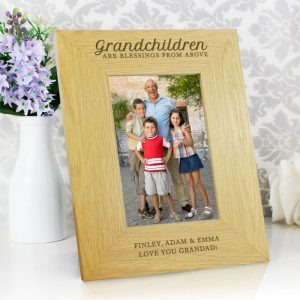 Personalised Grandchildren Are Blessings 6x4 Photo Frame