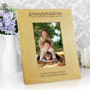 Personalised Grandchildren Are Blessings 6x4 Photo Frame