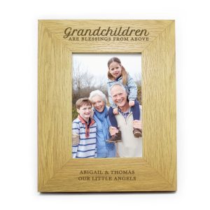 Personalised Grandchildren Are Blessings 6x4 Photo Frame