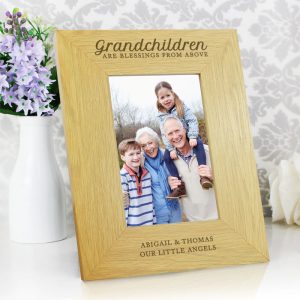Personalised Grandchildren Are Blessings 6x4 Photo Frame