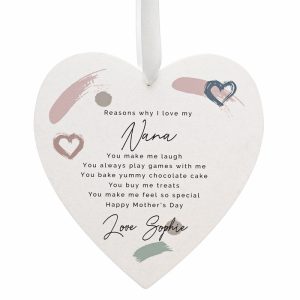 Personalised Reason Why I Love Large Wooden Heart