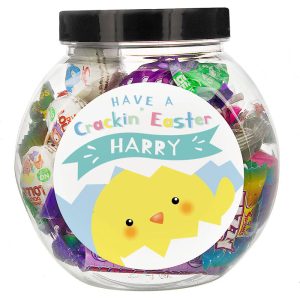 Personalised Have A Cracking Easter Children's Sweets Jar