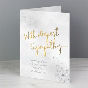 Personalised Deepest Sympathy Card