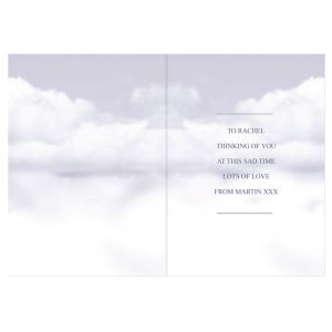 Personalised Guardian Angel Memorial Card