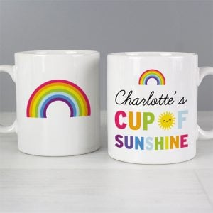 Personalised Rainbow Cup of Sunshine Mug