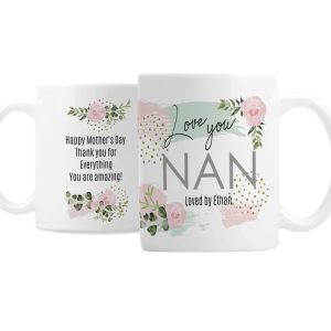 Personalised Abstract Rose Ceramic Mug