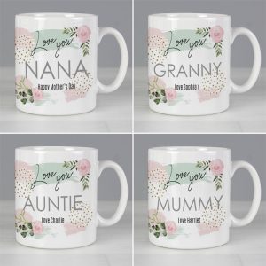 Personalised Abstract Rose Ceramic Mug