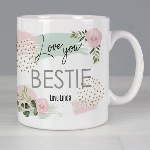 Personalised Abstract Rose Ceramic Mug