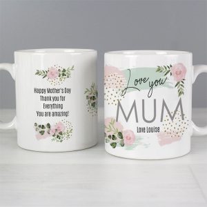 Personalised Abstract Rose Ceramic Mug