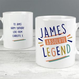 Personalised Absolute Legend Ceramic Men's Mug