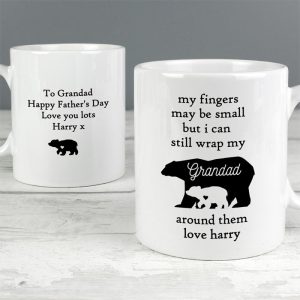 Personalised My Fingers May Be Small Bears Ceramic Mug