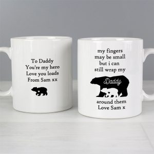 Personalised My Fingers May Be Small Bears Ceramic Mug