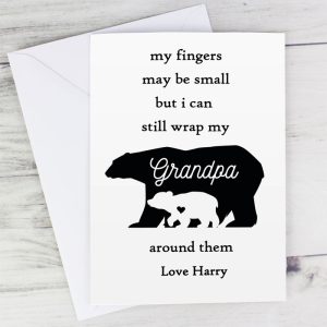 Personalised Fingers May Be Small Daddy Card