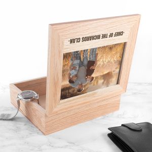 Personalised Father's Day Wooden Photo Box