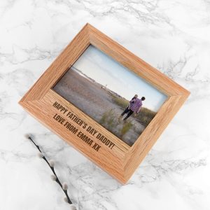 Personalised Father's Day Wooden Photo Box