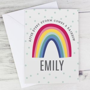 Personalised Any Message Rainbow Card