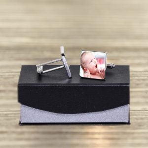 Personalised New Daddy Calendar Photo Cufflinks