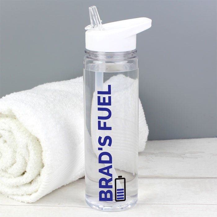 Personalised Blue Fuel Island Water Bottle