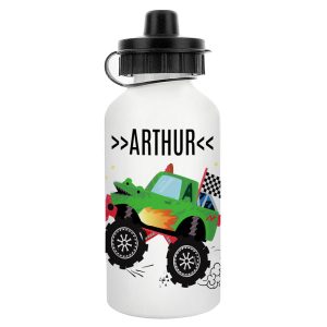 Boy's Personalised Monster Truck Drinks Water Bottle