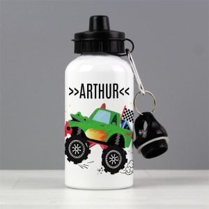Boy's Personalised Monster Truck Drinks Water Bottle