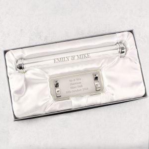 Personalised Engraved Silver Plated Certificate Holder