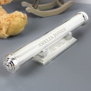 Personalised Engraved Silver Plated Certificate Holder