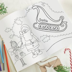 Personalised Christmas Fairy Colouring Book
