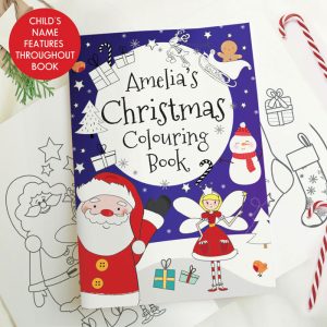 Personalised Christmas Fairy Colouring Book