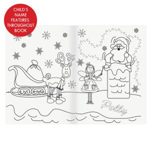 Personalised Christmas Fairy Colouring Book