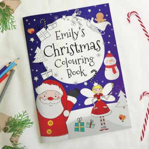 Personalised Christmas Fairy Colouring Book