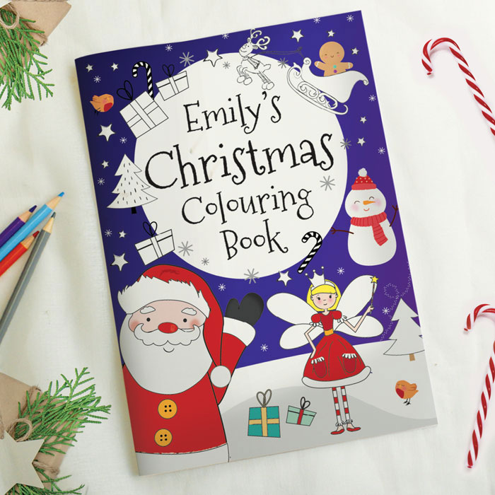 Personalised Christmas Fairy Colouring Book