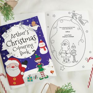 Personalised Christmas Elf Colouring Book