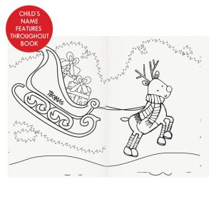 Personalised Christmas Elf Colouring Book