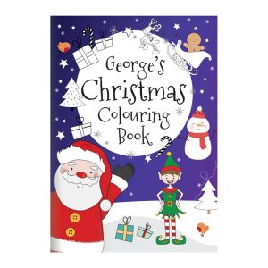 Personalised Christmas Elf Colouring Book